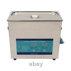 6.5L Digital Stainless Ultrasonic Cleaner Cleaning Tank Timer Heater w Degassing