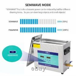 6.5L Digital Ultrasonic Cleaner Cleaning Machine Heater Timer Stainless Steel UK