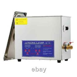 6.5L Digital Ultrasonic Cleaner Stainless Steel Cleaning Machine with Heater Timer