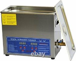 6L Dental Stainless Steel Ultrasonic Cleaner Cleaning Machine with Basket