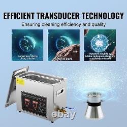 6L Digital Stainless Ultrasonic Cleaner Bath Cleaning Tank Timer Heater Ultra
