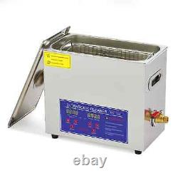 6L Digital Ultrasonic Cleaner Cleaning Machine with Heater Timer Stainless Steel