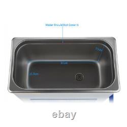 6L Digital Ultrasonic Cleaner Jewelry Watch Timer Cleaning Stainless Tank Basket