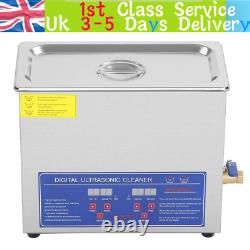 6L Digital Ultrasonic Cleaner Stainless Steel Cleaning Bath Tank Timer Heater CE