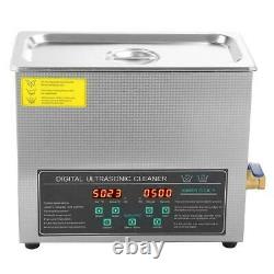 6L Double-frequency Digital Stainless Ultrasonic Cleaner with Basket Tank Machine