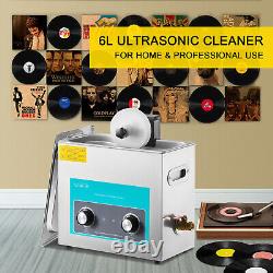 6L Motorised Ultrasonic Vinyl Record Cleaner Heater Tank Knob