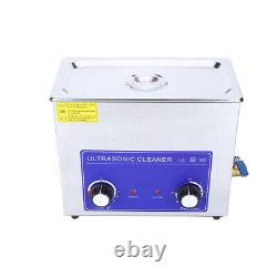 6L Stainless Steel Ultrasonic Cleaner Cleaning Tank Machine With Basket
