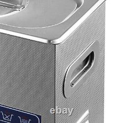 6L Stainless Ultrasonic Cleaner Ultra Sonic Bath Cleaning Timer Tank Heat