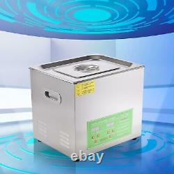 6L Ultrasonic Cleaner Stainless Steel Digital Bath Heater Ultra Sonic CE UK