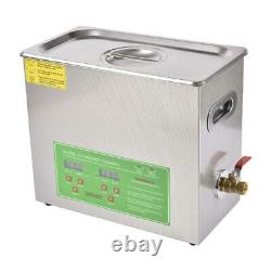 6l Liter Digital Stainless Ultrasonic Cleaner Ultra Sonic Bath Tank Timer Heater