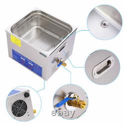 6l Strong Digital Stainless Cleaner Ultra Sonic Bath Cleaning Tank Timer Heate