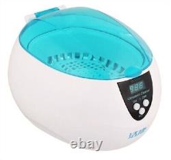 750Ml Digital Ultrasonic Cleaner Dvd Glass Jewelry Cleaner Stainless Steel 22 ox