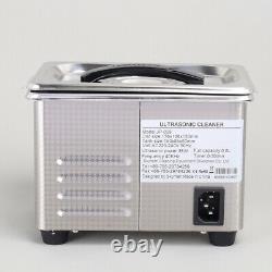 800ml 35W JP-008 Digital Ultrasonic Cleaner Heated Timer Stainless Steel Ultra