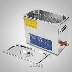 Best 6L Ultrasonic Cleaner Stainless Steel Industry Heated Heater withTimer+++