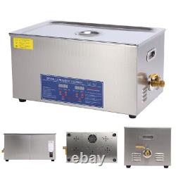 CE Steel Ultrasonic Cleaner Ultra Sonic Bath Cleaning Tank Timer Heater Cleaning