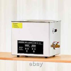 CREWORKS 10L Digital Ultrasonic Cleaner with Timer Heater for Retainer Jewellery