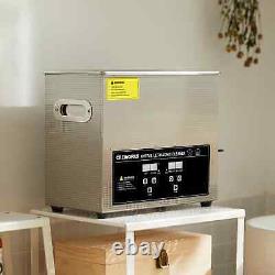 CREWORKS 10L Ultrasonic Cleaner with Heater Timer for Retainer Glasses Jewellery