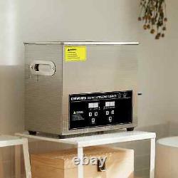 CREWORKS 15L Ultrasonic Cleaner with Temperature Timer Cleaning Bath 40KHz