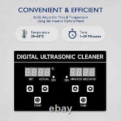 CREWORKS 30L Ultrasonic Cleaner Machine with Heater Timer for Glasses Retainer