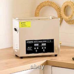 CREWORKS 6L Ultrasonic Cleaner with 200W Heater Digital Timer & Cleaning Basket