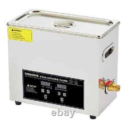 CREWORKS 6L Ultrasonic Cleaner with Heater Timer for Jewellery Circuit Board Toy