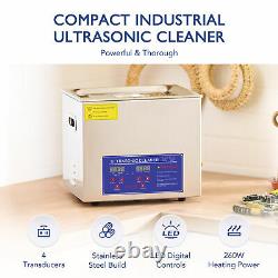 CREWORKS Ultrasonic Cleaner w Heater & Timer 10L Ultrasonic Cleaning Machine