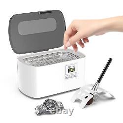 Cleaner Shaped Ultrasonic From 600 ML Stainless Steel With Timer Glasses