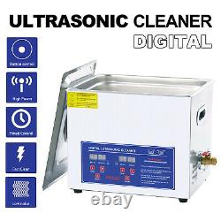 Digital 10L Stainless Cleaning Machine Ultrasonic Cleaner Bath Tank With Timer