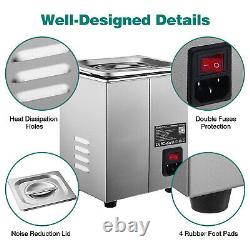 Digital 2.5L Ultrasonic Cleaner Stainless Tank Jewelry Glasses Cleaning Basket