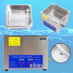 Digital 22L Stainless Ultrasonic Cleaner Delicate Items Cleaning Tank Basket CE