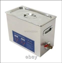 Digital 6.5L Dental Jewelry Stainless Ultrasonic Cleaner New Heater Timer iy