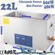 Digital Stainless 22l Ultrasonic Cleaner Bath Cleaning Tank Timer Heater +basket