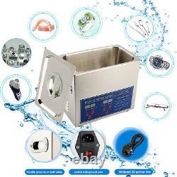 Digital Stainless Steel Ultrasonic Ultra Cleaner Bath with Tank Timer & Heater