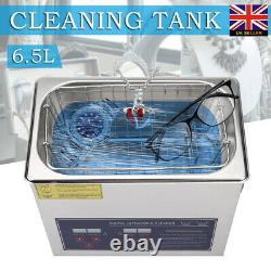 Digital Stainless Ultrasonic Cleaning Ultra Sonic Bath Cleaner Timer Heated 6.5L