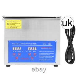 Digital Ultra Sonic Cleaner Bath Timer Stainless Tank Cleaning 3L Ultrasonic New