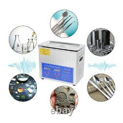 Digital Ultra Sonic Cleaner Bath Timer Stainless Tank Cleaning 3L Ultrasonic UK