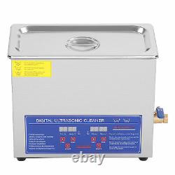 Digital Ultra Sonic Cleaner Bath Timer Stainless Tank Cleaning 6L Ultrasonic UK