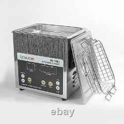 Digital Ultrasonic Cleaner 1.6L 220V Timing Heating Stainless Steel Combination