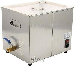 Digital Ultrasonic Cleaner 10L Timer Stainless Steel Container Jewelry metal