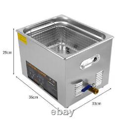 Digital Ultrasonic Cleaner 15L Professional Commercial Stainless Steel Ultra