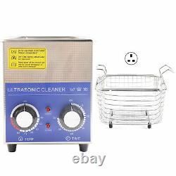 Digital Ultrasonic Cleaner 2L Timer Heater Stainless Steel Container UK