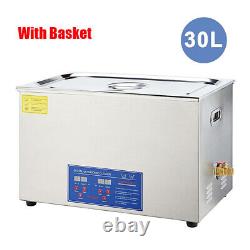Digital Ultrasonic Cleaner 3.2/6.5/10/15/30L Timer Heat Ultra Sonic Cleaning New