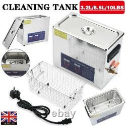 Digital Ultrasonic Cleaner 3.2/6.5/10L Stainless Timer Heat Ultra Sonic Cleaning