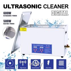 Digital Ultrasonic Cleaner 30L Timer Stainless Steel Cotainer UK