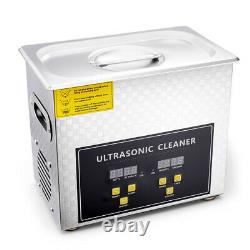 Digital Ultrasonic Cleaner 3L Timer Heater 304 Stainless Steel UK
