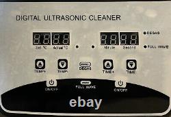 Digital Ultrasonic Cleaner Degas Timer Stainless Steel Container 30L UK plug