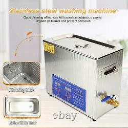 Digital Ultrasonic Cleaner Timer Bath Heater Stainless Steel Cotainer 2L 3L 6L