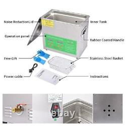 Digital Ultrasonic Cleaner Timer SUS304 Stainless Steel Cotainer 3/6/10/15L 50Hz