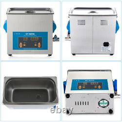 Digital Ultrasonic Cleaner Timer Stainless Steel 6L Ultrasonic Jewelry Cleaner