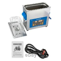 Digital Ultrasonic Cleaner Timer Stainless Steel 6L Ultrasonic Jewelry Cleaner